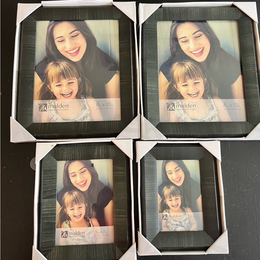 Malden Black Photo Frame Set - Picture 3 of 5